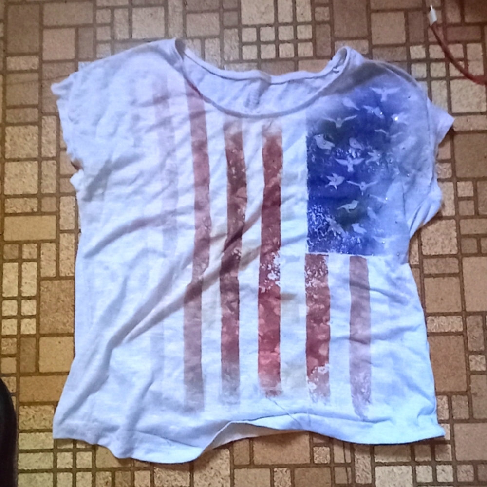 American flag shirt Large